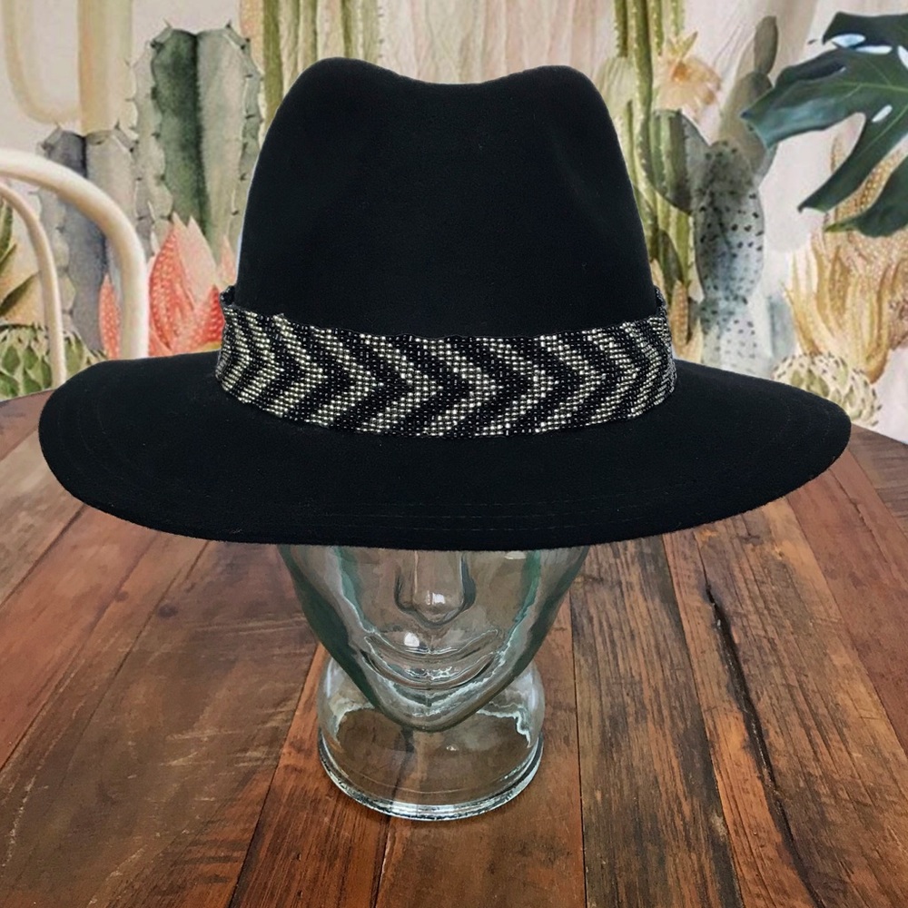 Tribal Beaded Panama Hat